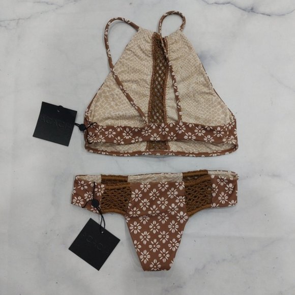 Acacia Daisy Block Bikini Set - Picture 5 of 9